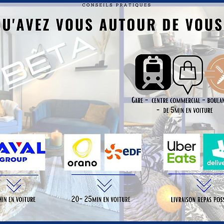 # Beta # Netflix & Wifi Apartment Cherbourg-en-Cotentin Ngoại thất bức ảnh